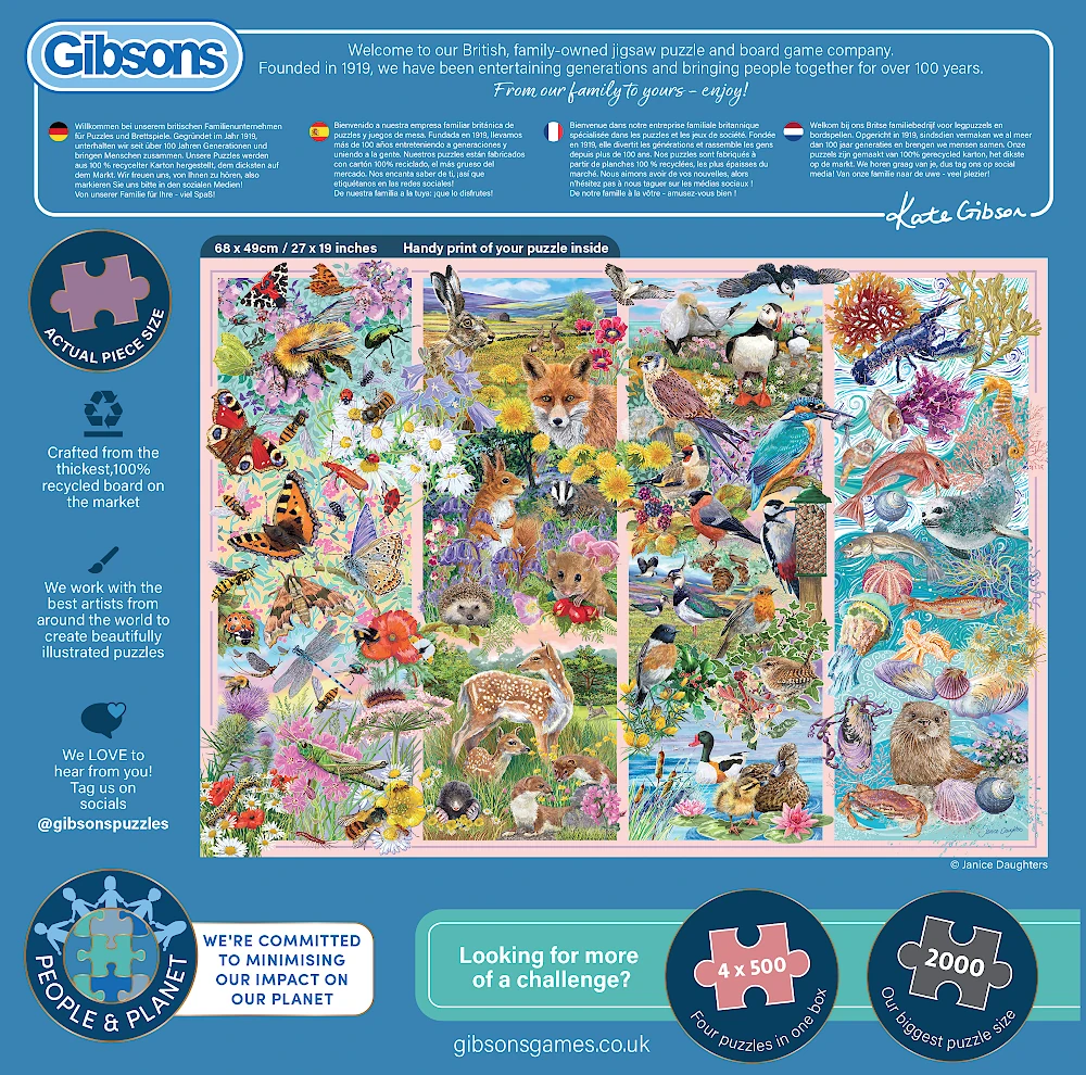 Garden in Bloom jigsaw puzzle back